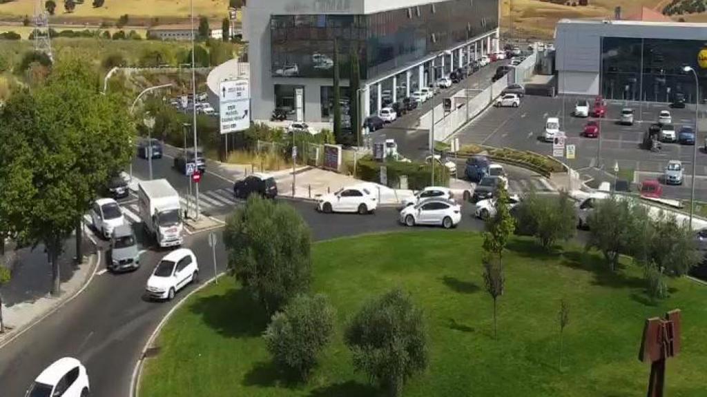 La Plaza de Grecia, también colapsada.