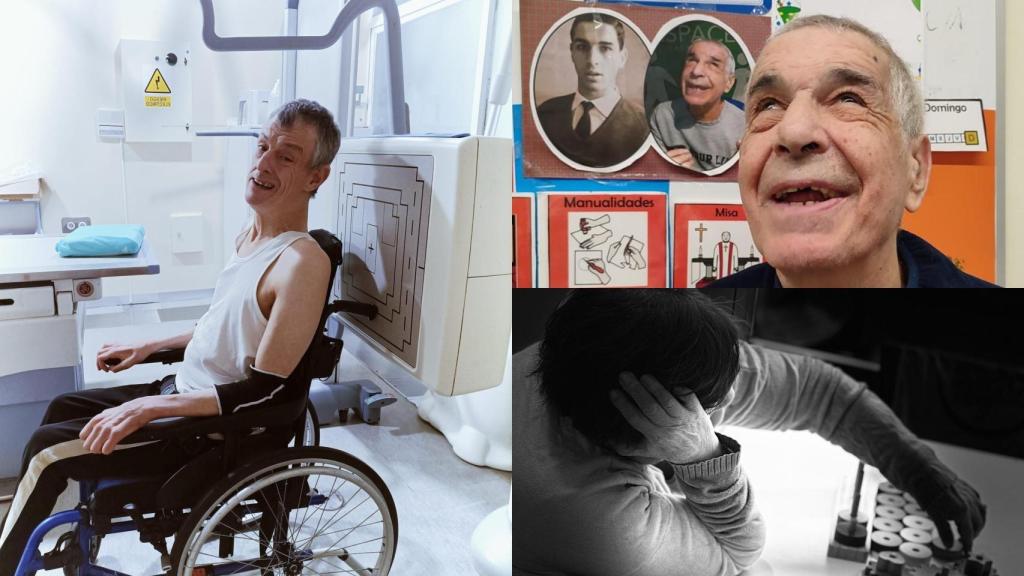 Bloque de bienestar físico de la exposición de envejecimiento y parálisis cerebral de Aspace