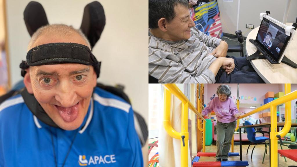 Bloque de bienestar material y servicios de la exposición de Aspace sobre envejecimiento y parálisis cerebral