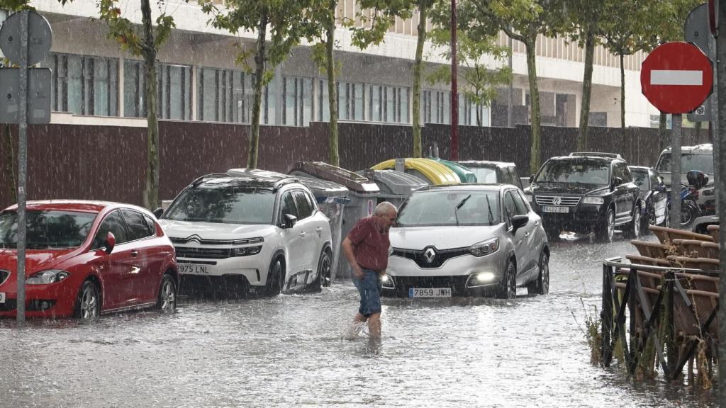 Tormenta en Valladolid en la tarde del viernes 19 de septiembre