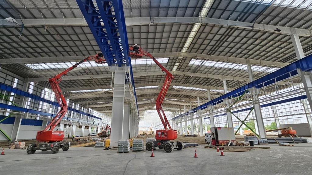 Trabajos de construcción de la FDB