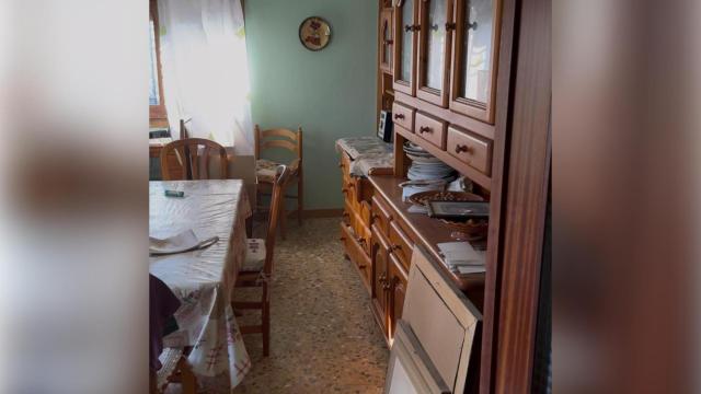 Interior de una vivienda okupada