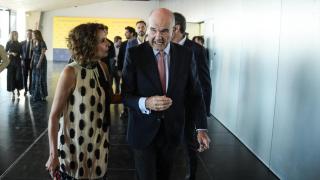 María Jesús Montero y Manuel Chaves, en un acto en Sevilla este mes de septiembre.