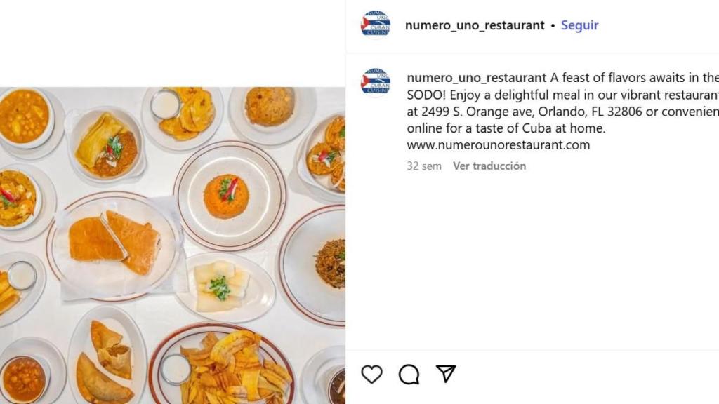Este restaurante de Orlando es ideal para comer comida cubana