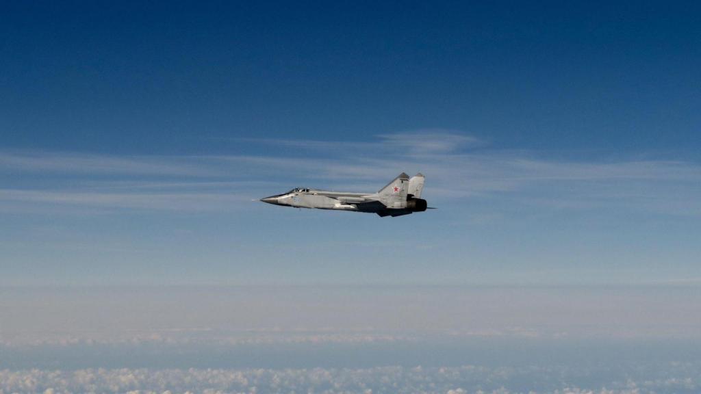 Uno de los cazas rusos que violaron el espacio aéreo de Estonia este viernes.
