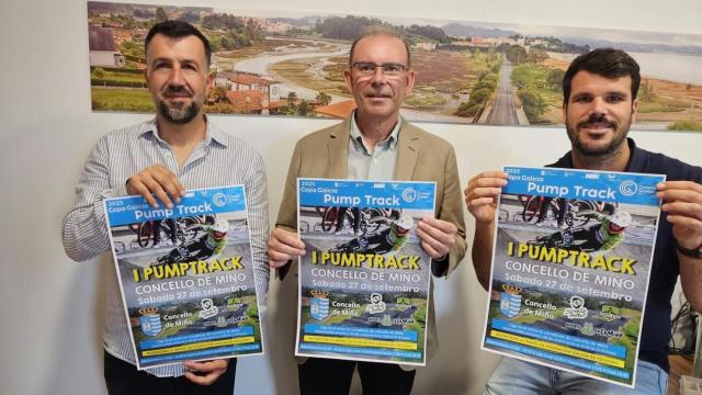 Presentación competición ciclista Pumptrack de Miño (A Coruña).