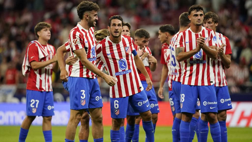 Los jugadores del Atlético de Madrid agraden el apoyo mostrado por la afición.