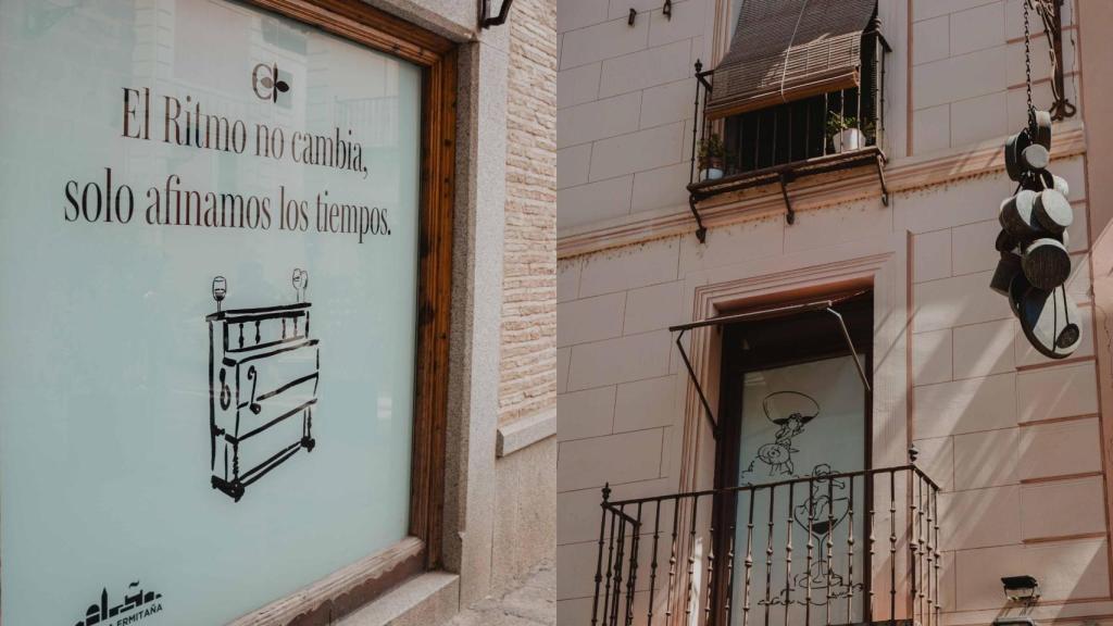 'El ritmo no cambia, solo afinamos los tiempos', se puede leer en la fachada.