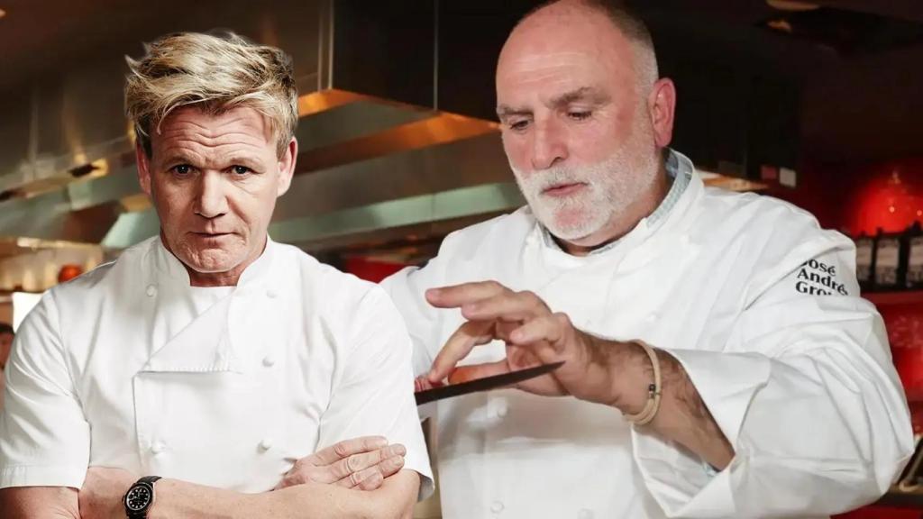 Chef José Andrés y Gordon Ramsay en un montaje de El Español
