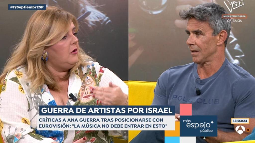 Pilar Vidal y Alonso Caparrós en 'Espejo Público'.