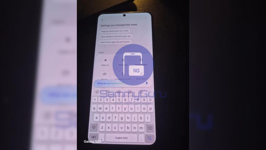 Samsung One UI en un móvil Galaxy