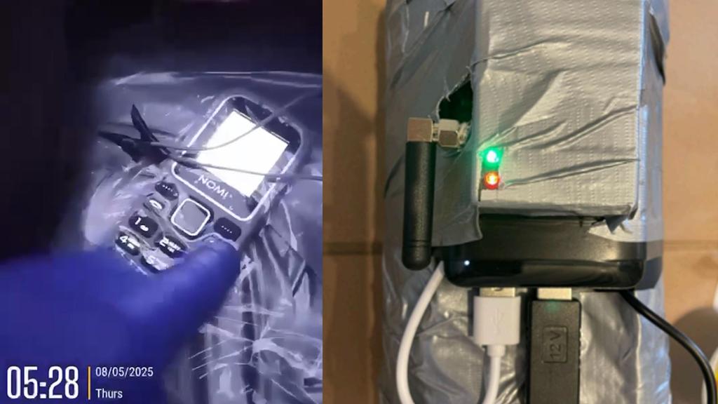 Pantallazos del vídeo enviado a los rusos por uno de los saboteadores para probar que había armado apropiadamente el artefacto explosivo que le encargaron construir, siguiendo las instrucciones encriptadas que les remitieron.