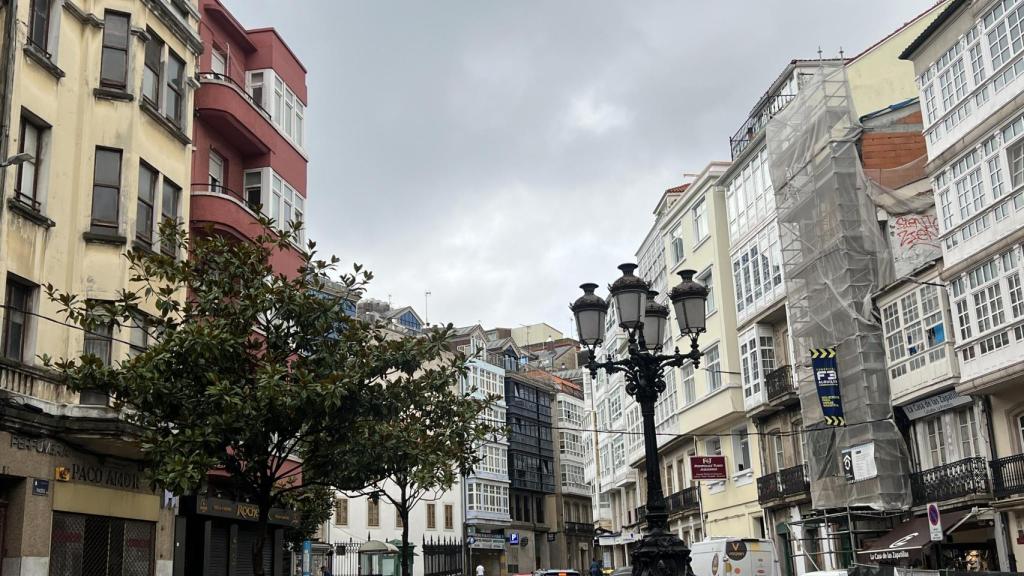 El cielo de A Coruña ha amanecido cubierto.