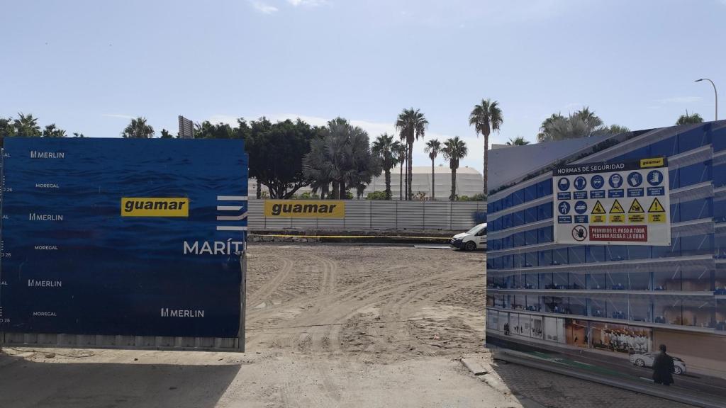 Parcela donde se ejecuta el nuevo edificio de oficinas de Merlin Properties en Málaga.