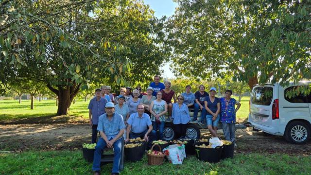 Imagen de las participantes en la regocida.