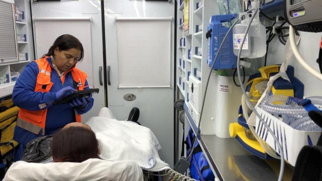 Un servicio de urgencias del 061.