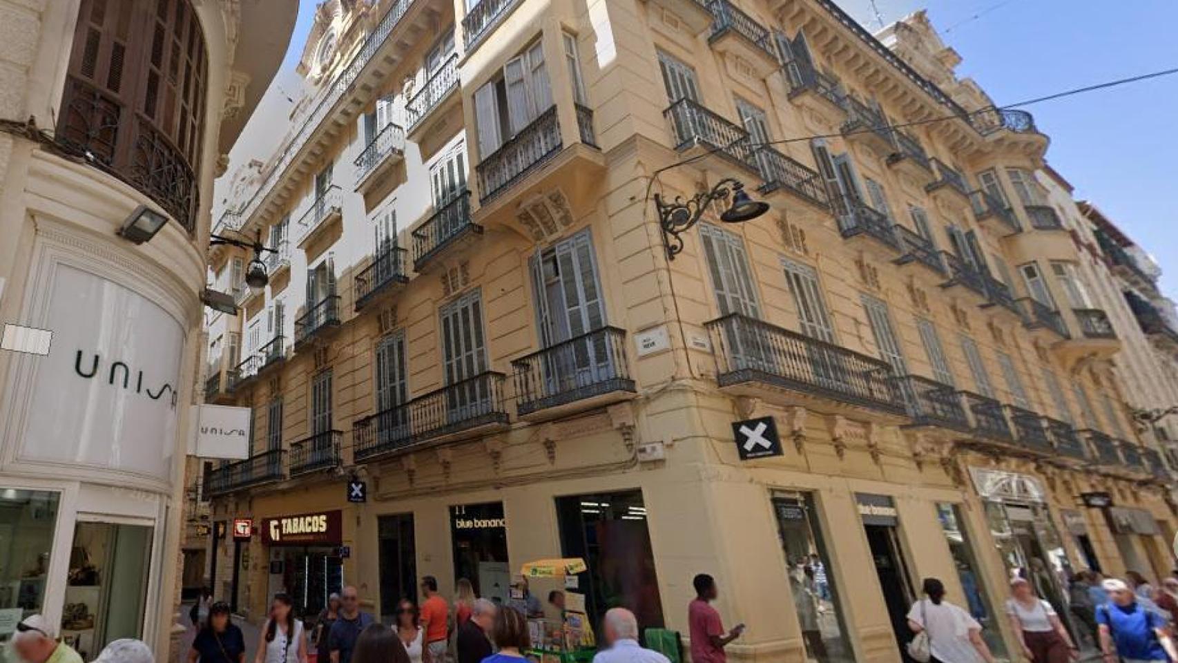 Un edificio el centro de Málaga.