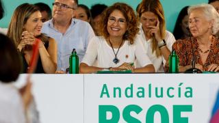 La vicepresidenta del Gobierno, María Jesús Montero, en el Comité Director del PSOE andaluz.