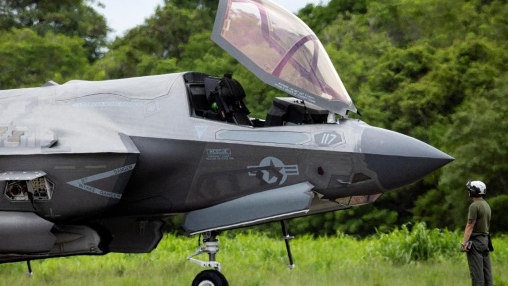 Imagen de un caza F-35, de fabricación estadounidense.