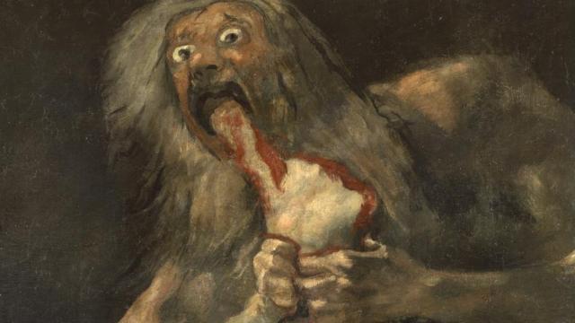 Detalle de 'Saturno devorando a su hijo' (1823), de Francisco de Goya. Foto: Museo del Prado