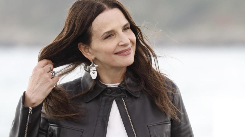 Juliette Binoche, en San Sebastián. Foto:  EFE/Juan Herrero