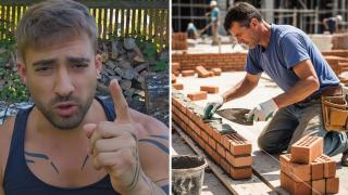 Rafael Cubero, albañil en Suiza.