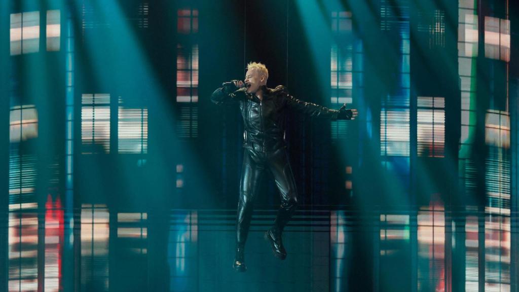 El representante ruso durante la actuación.