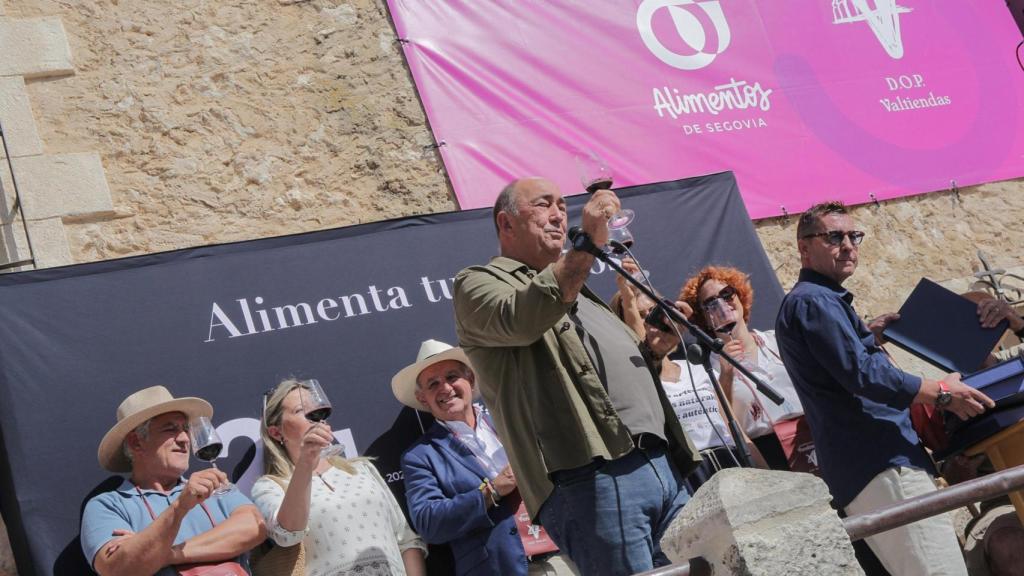 Miguel Ángel de Vicente en la Fiesta de la Vendimia de Valtiendas