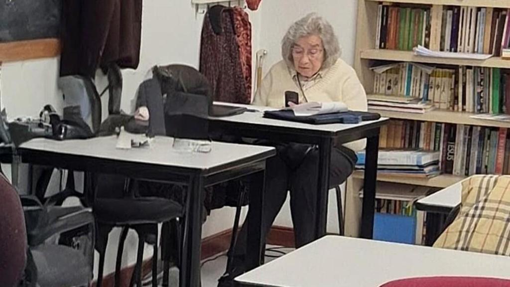 Imagen de una alumna de A Coruña.