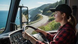 Una camionera, sobre la falta de trabajadoras en la carretera: Por ser mujer y joven no significa que haga mal la faena