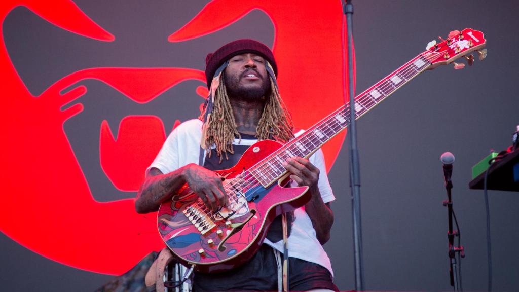 Thundercat durante su concierto de este sábado en el festival Pulse of Gaia, en Madrid. Foto: Martín Page