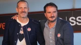 José Mari Goenaga y Aitor Arregi presentan 'Maspalomas' en San Sebastián. Foto: Unanue / Europa Press