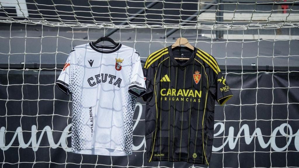 Camisetas de Ceuta y Real Zaragoza