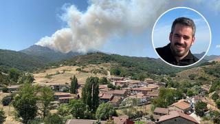 Jorge Ibáñez, alcalde de Cervera de Pisuerga y el incendio de Resoba