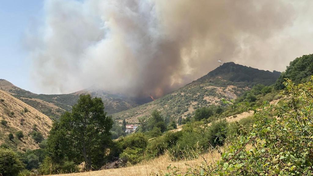 Incendio de Resoba en la Montaña Palentina