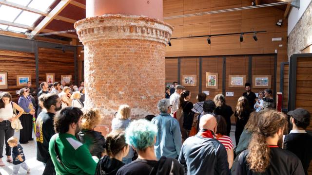 Imagen de la inauguración de la exposición.