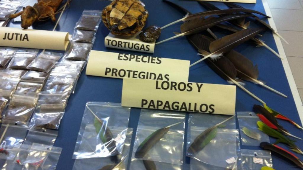 Productos intervenidos por la Policía Municipal de Madrid.