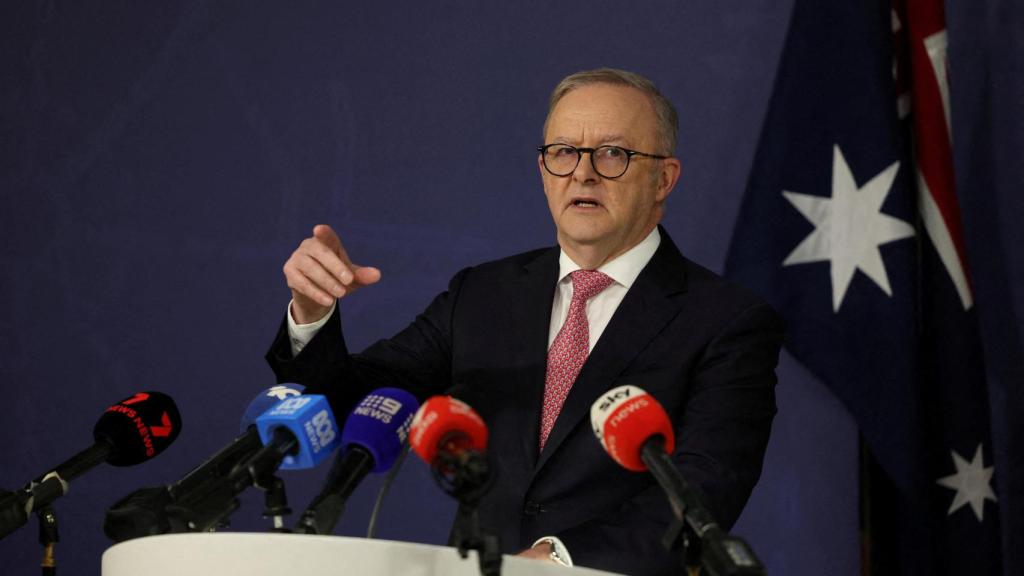 El primer ministro de Australia, Anthony Albanese.