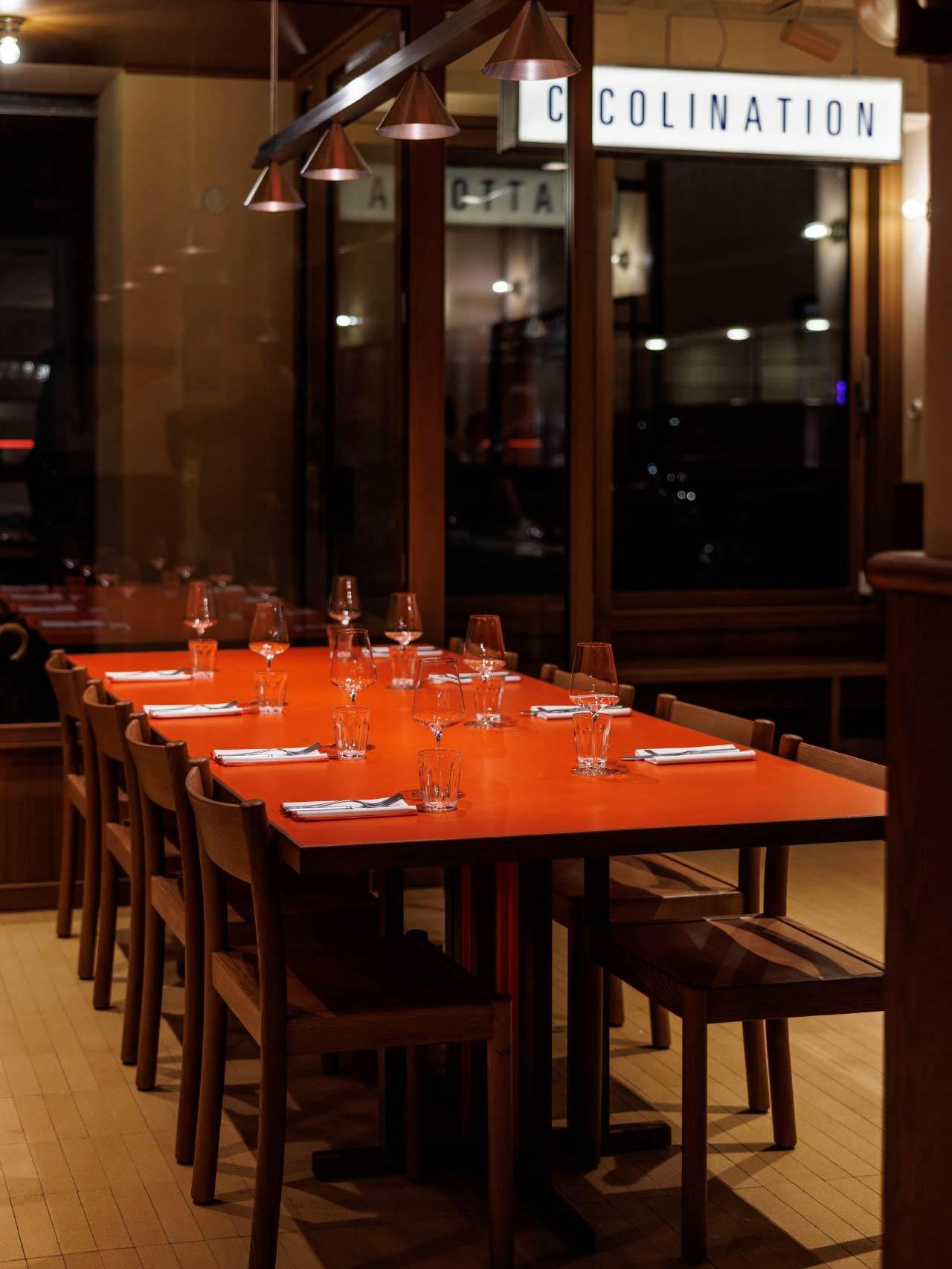 Una de las mesas de Santo Palato.