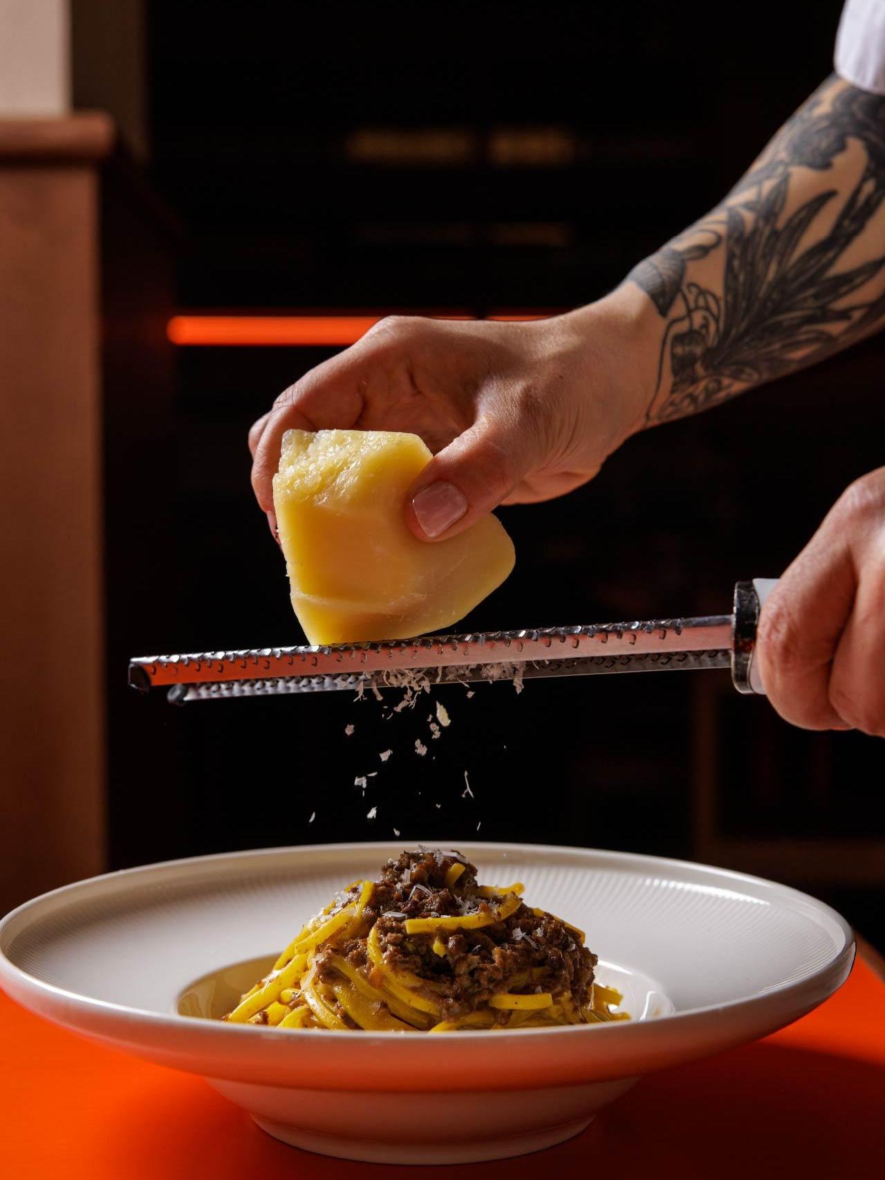 La carbonara de Sarah Cicolini en Santo Palato