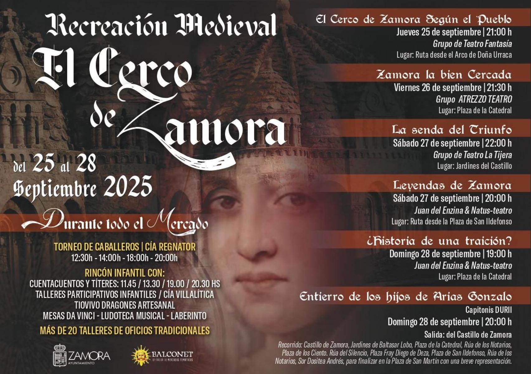 Programa del Mercado Medieval de Zamora 2025