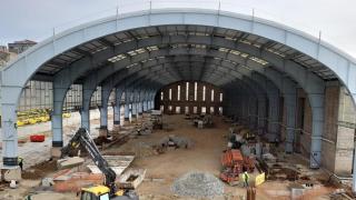 Avanzan las obras de la estación intermodal de A Coruña: completada la estructura de la marquesina