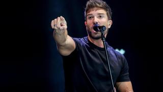 Pablo Alborán durante un concierto.