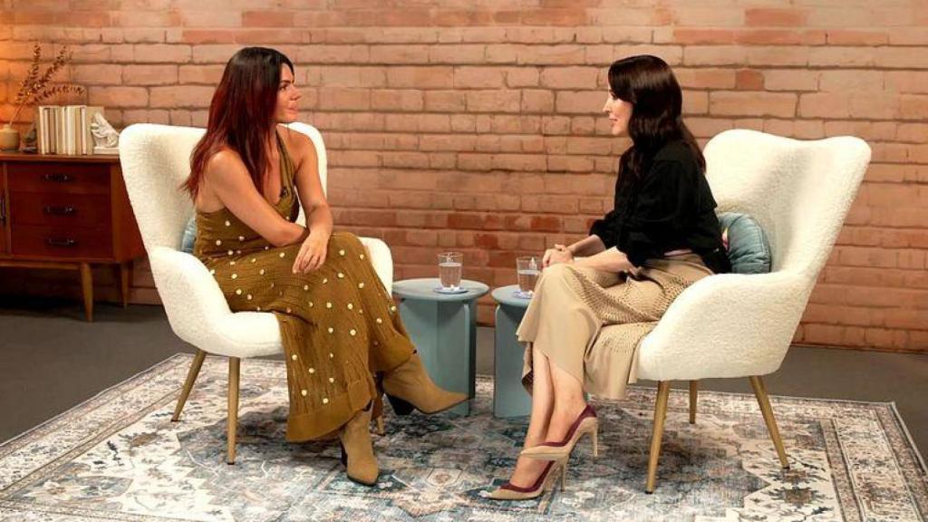 Laura Matamoros y Cruz Sánchez de Lara, en el programa de Mediaset Infinity.
