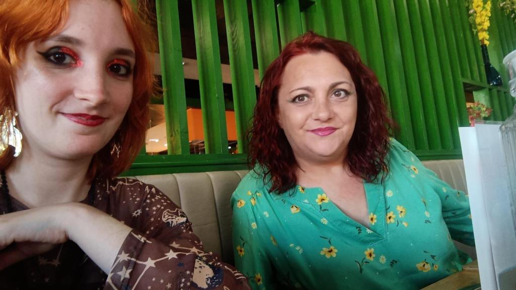 Pilar y su hija.