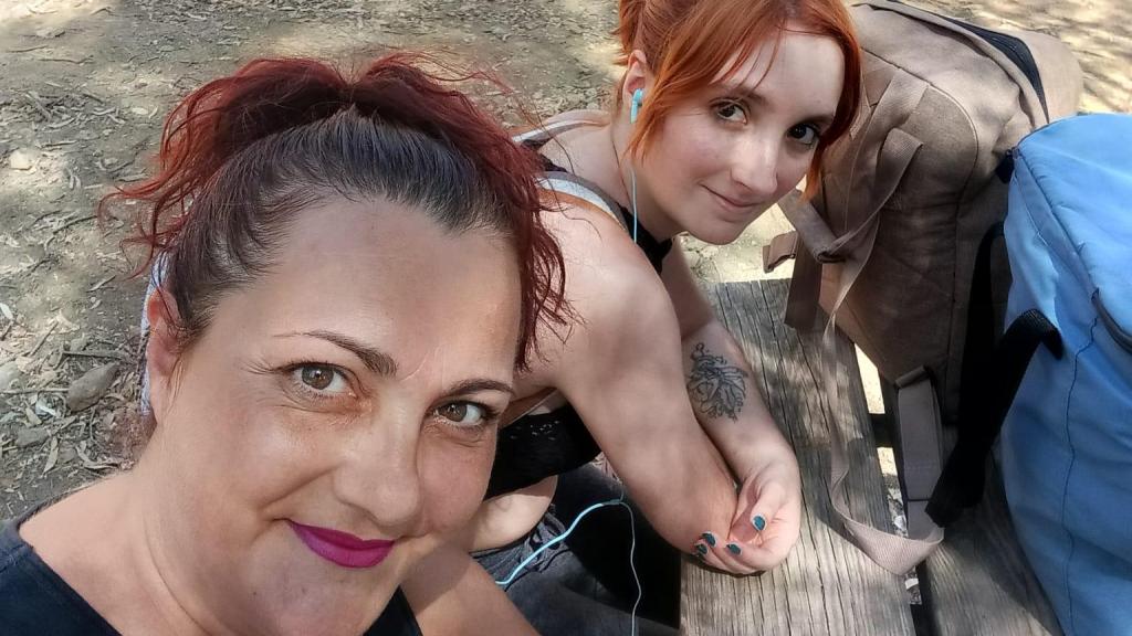 Pilar y su hija.
