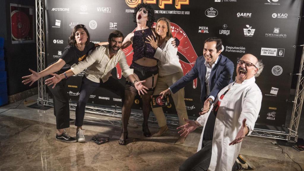 El equipo del GFFF, durante la inauguración de la novena edición