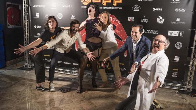 El equipo del GFFF, durante la inauguración de la novena edición