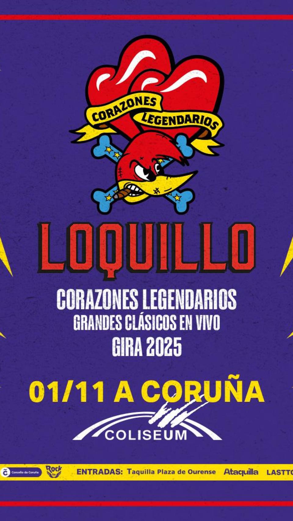 Concierto de Loquillo en el Coliseum de A Coruña.