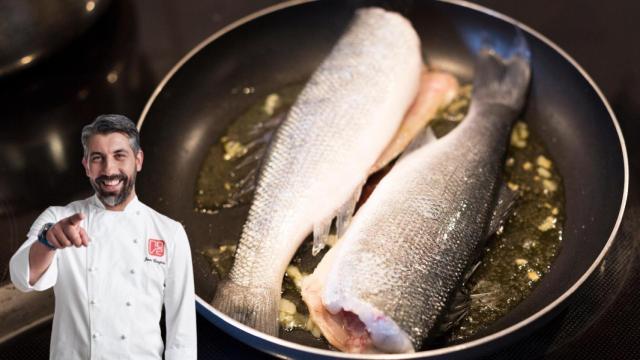 Juan Crujeiras, chef, rotundo: Para freír pescado y que no se despegue la piel, el truco es usar papel de horno en la sartén